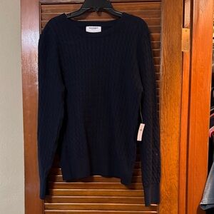 Old Navy Women's Navy Blue Crew Neck Sweater